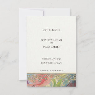 William Morris bloemensave the date kaart