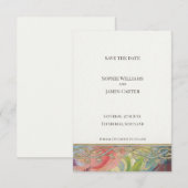 William Morris bloemensave the date kaart (Voorkant / Achterkant)