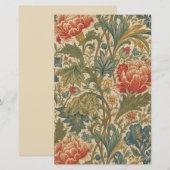 William Morris Bloemenschintz Briefpapier (Voorkant / Achterkant)
