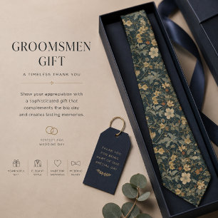 William Morris bloemensierkunst Nieuwetijd bruidsj Stropdas