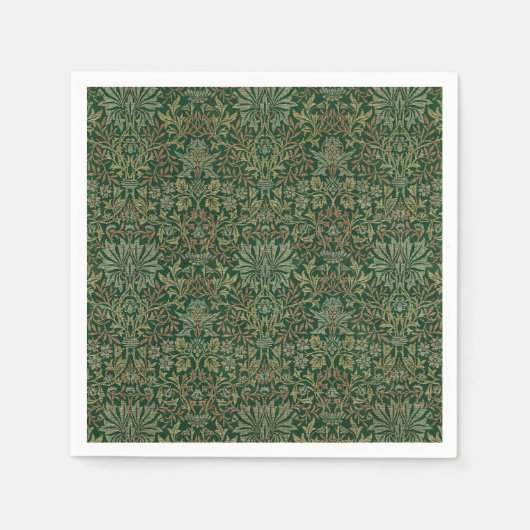 William Morris Bloementuin-Groenen Servet (Voorkant)