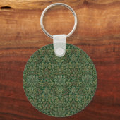 William Morris Bloementuin-Groenen Sleutelhanger (Voorkant)