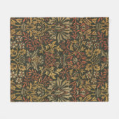 William Morris Bloementuin Tapijt Fleece Deken (Voorkant (Horizontaal))