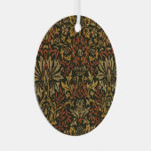 William Morris Bloementuin Tapijt Metalen Ornament (Voorkant Rechts)