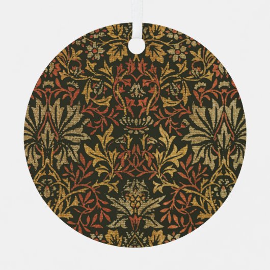 William Morris Bloementuin Tapijt Metalen Ornament (Voorkant)