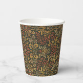 William Morris Bloementuin Tapijt Papieren Bekers (Achterkant)