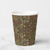 William Morris Bloementuin Tapijt Papieren Bekers (Links)