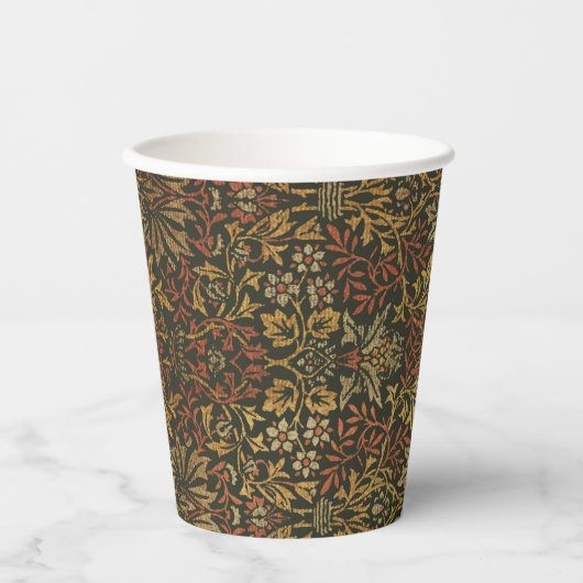 William Morris Bloementuin Tapijt Papieren Bekers (Voorkant)