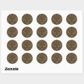 William Morris Bloementuin Tapijt Ronde Sticker (Vel)