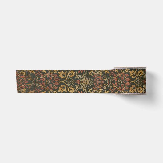 William Morris Bloementuin Tapijt Satijnen Lint (Voorkant)