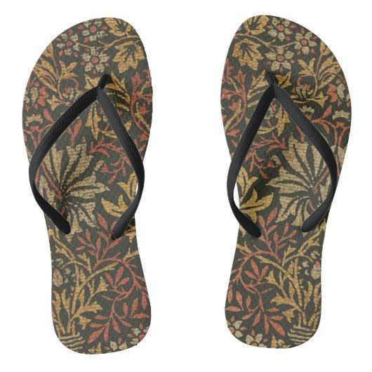 William Morris Bloementuin Tapijt Teenslippers (Voetbed)
