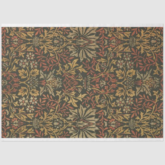 William Morris Bloementuin Tapijt Tissuepapier (Voorkant)