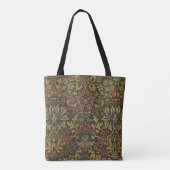 William Morris Bloementuin Tapijt Tote Bag (Achterkant)