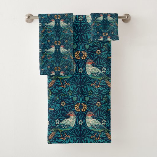 William Morris -  bloemenvogels Bad Handdoek (Insitu)