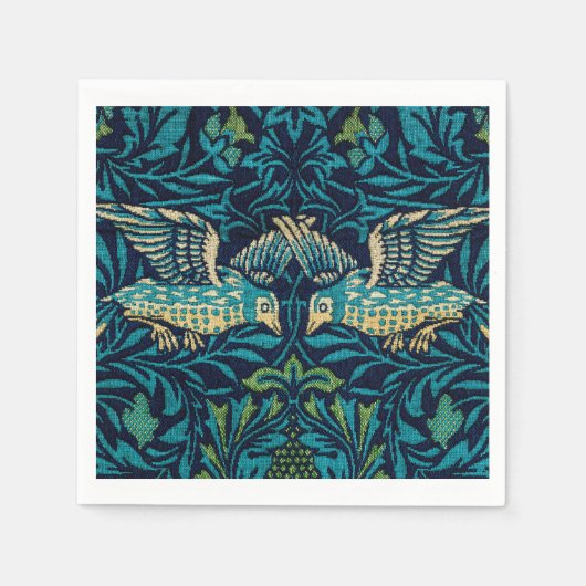 William Morris - bloemenvogels Servet (Voorkant)