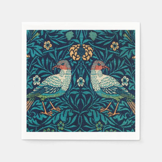 William Morris - bloemenvogels Servet (Voorkant)