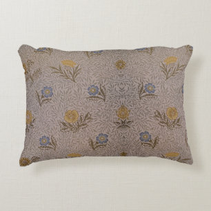 William Morris  bloemmotief Blauw Accent Kussen