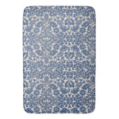  William Morris Bloemmotief Blauw Wit Badmat (Voorkant Verticaal)