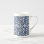  William Morris Bloemmotief Blauw Wit Porselein Kop (Rechts)