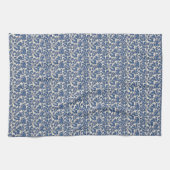  William Morris Bloemmotief Blauw Wit Theedoek (Horizontaal)