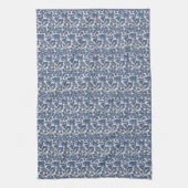  William Morris Bloemmotief Blauw Wit Theedoek (Verticaal)