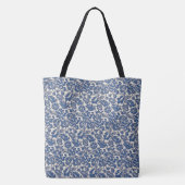 William Morris Bloemmotief Blauw Wit Tote Bag (Achterkant)