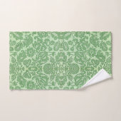  William Morris Bloemmotief Groen Bad Handdoek (Handdoek)