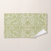  William Morris Bloemmotief Groen Bad Handdoek (Handdoek)