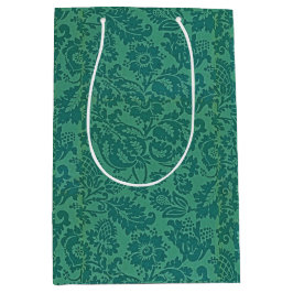  William Morris Bloemmotief Groen Medium Cadeauzakje