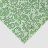 William Morris Bloemmotief Groen Tissuepapier (Detail)
