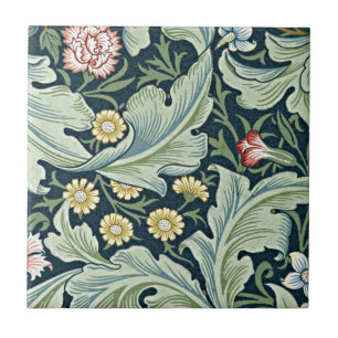 William Morris - bloemontwerp van Leicester Tegeltje