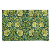 William Morris  Bloempatroon geel groen Kussensloop (Voorkant-Rechts)
