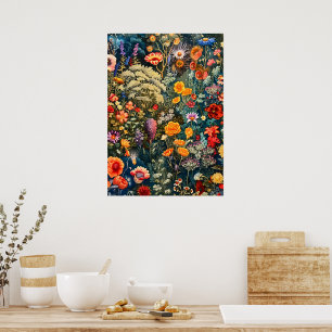 William Morris Bloempatroon Poster – Vintage Bot