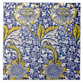 William Morris  bloempatroon Tegeltje (Voorkant)