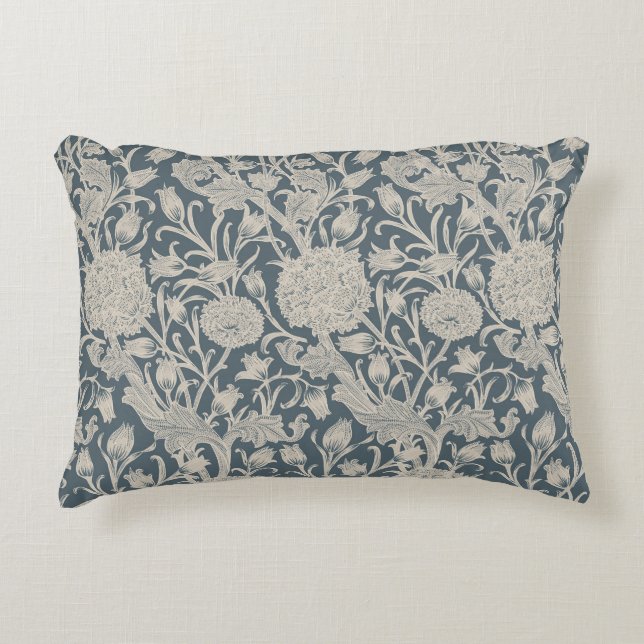William Morris Blooms |  Art Nouveau stijl Accent Kussen (Voorkant)