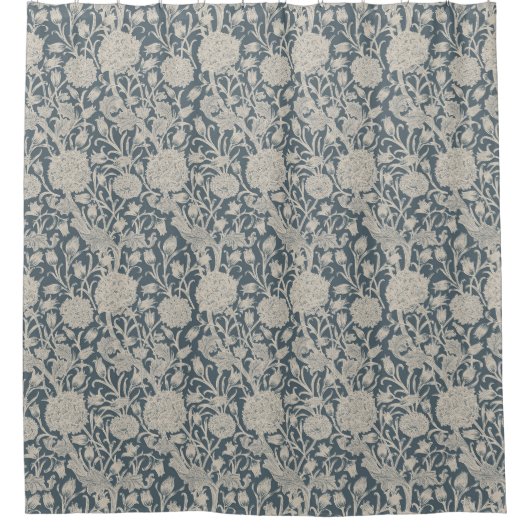 William Morris Blooms |  Art Nouveau stijl Douchegordijn (Voorkant)