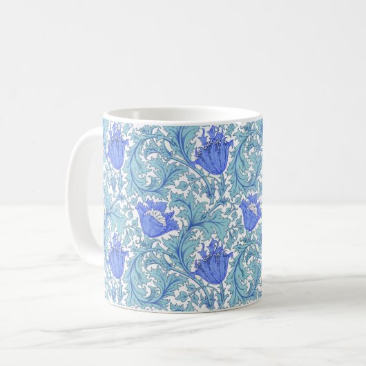 William Morris Blue Anemones Koffiemok (Voorkant links)