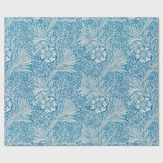  william morris blue art cadeaupapier (Vlak)