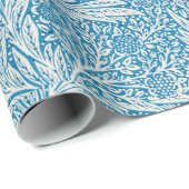  william morris blue art cadeaupapier (Rol Hoek)