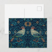 William Morris  Blue Birds Briefkaart (Voorkant / Achterkant)