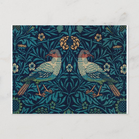 William Morris  Blue Birds Briefkaart (Voorkant)