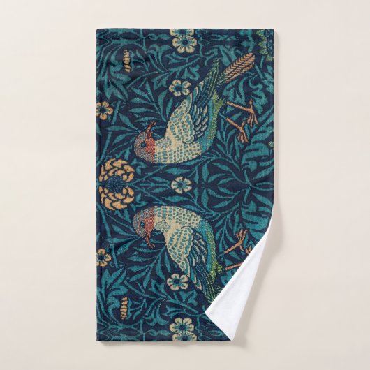 William Morris  Blue Birds Pattern Bad Handdoek (Handdoek)