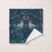 William Morris  Blue Birds Pattern Bad Handdoek (Wasdoekje)