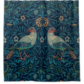William Morris  Blue Birds Pattern Douchegordijn (Voorkant)