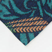 William Morris  Blue Birds Pattern Fleece Deken (Hoek)