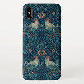 William Morris Blue Birds Pattern iPhone C iPhone Hoesje (Achterkant)