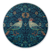 William Morris  Blue Birds Pattern Keramische Knop (Voorkant)