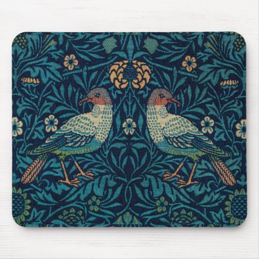 William Morris  Blue Birds Pattern Mouse Pa Muismat (Voorkant)