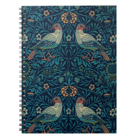 William Morris  Blue Birds Pattern Notitieboek (Voorkant)