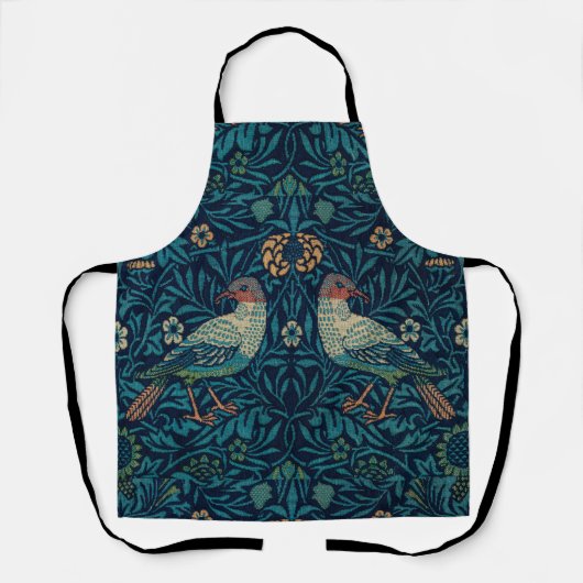 William Morris  Blue Birds Pattern Schort (Voorkant)